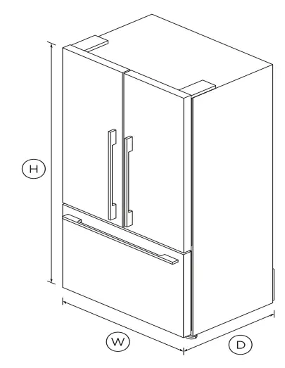 FISHER-PAYKEL-RF610ADW5-90cm-569L-Freestanding-Frenc-Door-Refrigerator-Freezer-FIG-1