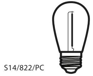 FEIT Electric SL30 15 30 Foot LED S14 String Lights - fig