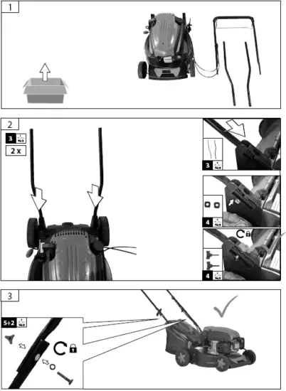Garten Meister ECO WHEELER GM 413.3 R Petrol Lawnmower 03