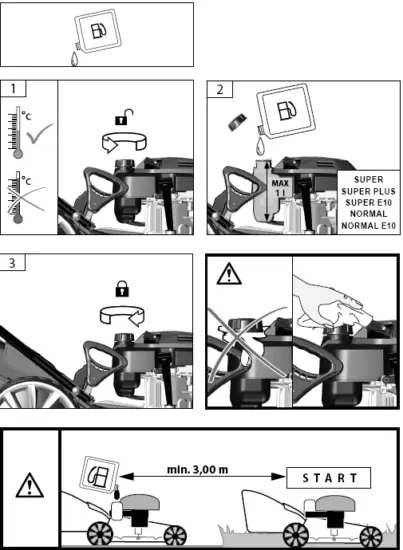 Garten Meister ECO WHEELER GM 413.3 R Petrol Lawnmower 08