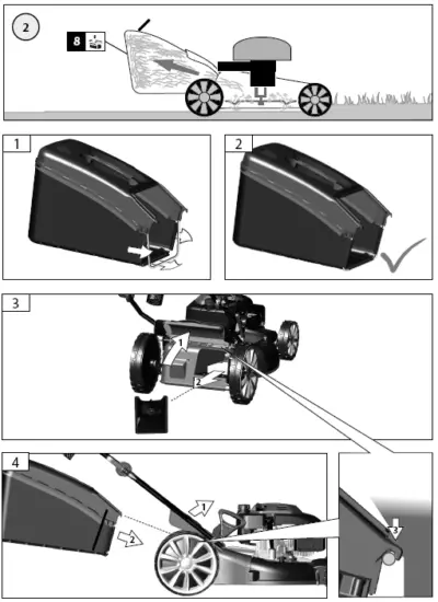 Garten Meister ECO WHEELER GM 413.3 R Petrol Lawnmower 10