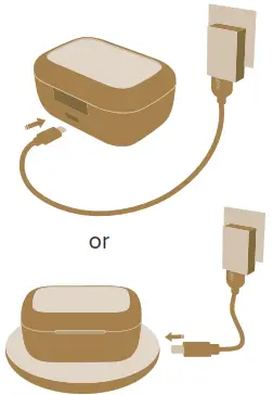 cleer True Wireless Noise Cancelling Headphone -Charging