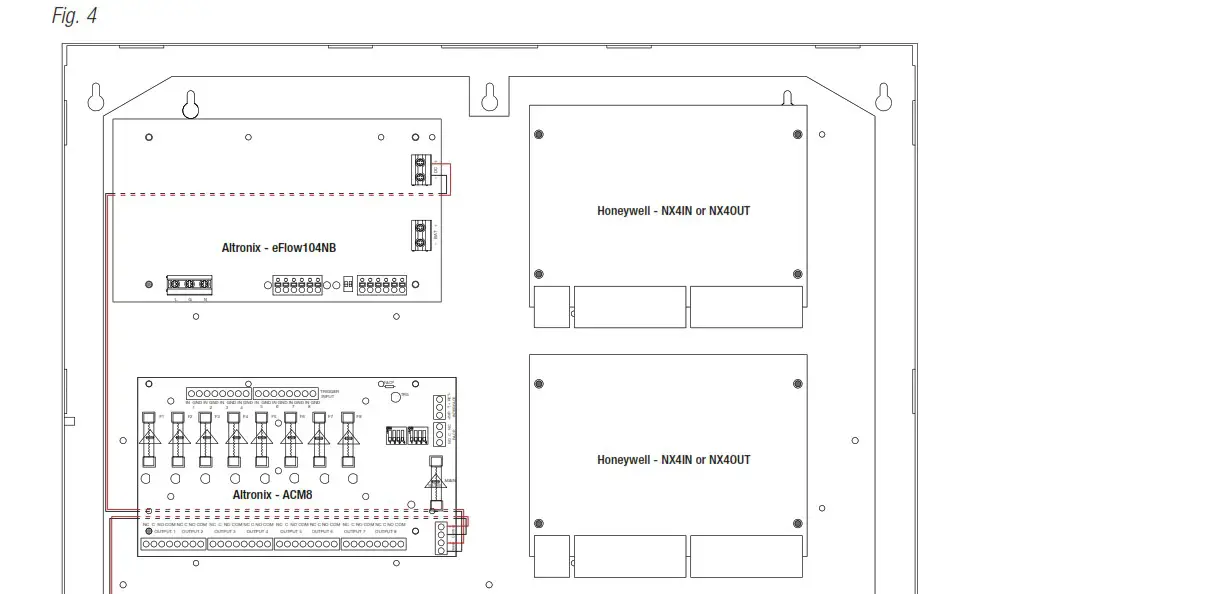 Altronix T2HNK7F8 8 Door Kit with Fused Outputs - Configuration of Honeywell NetAXS 123 with or without NXD1NXD2 Boards 3