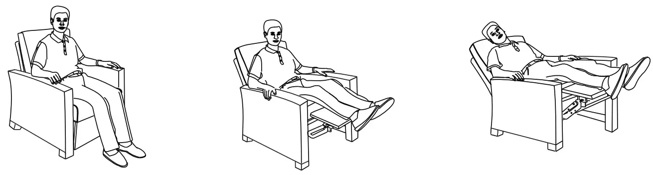 COSTCO 221 8J1 3SS BCL 3 Piece Woven Recliner Set - Operating recliners