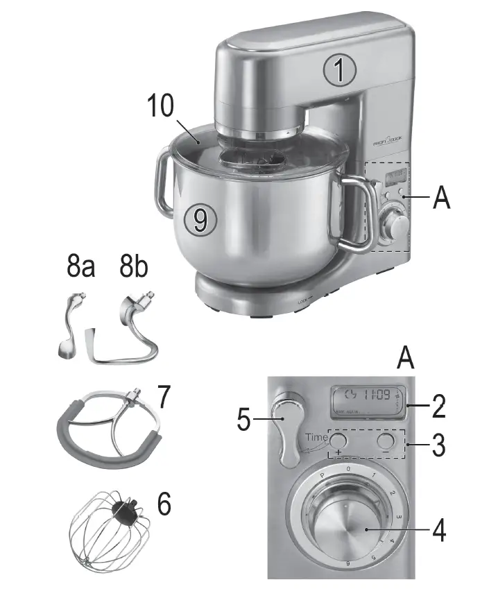 PROFICOOK PC-KM 1096 Kneading Machine fig 1