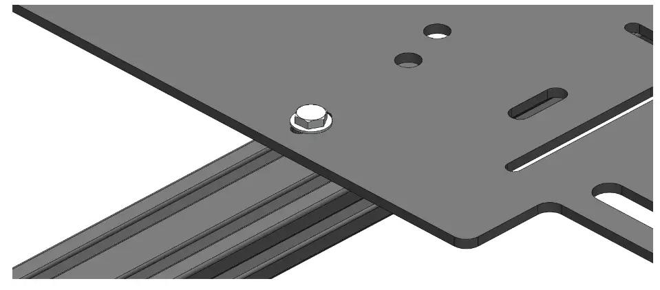 SHERPA Adapt Plates Mounting Panel for Rack - supplied tnuts