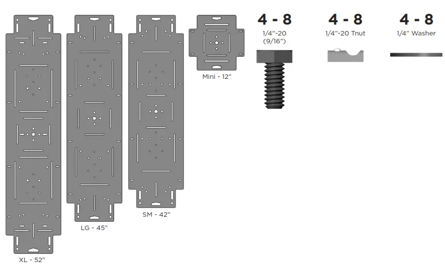 SHERPA Adapt Plates Mounting Panel for Rack