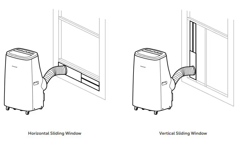 Honeywell Local Air Conditioner User Manual - Connect the window bracket to the window