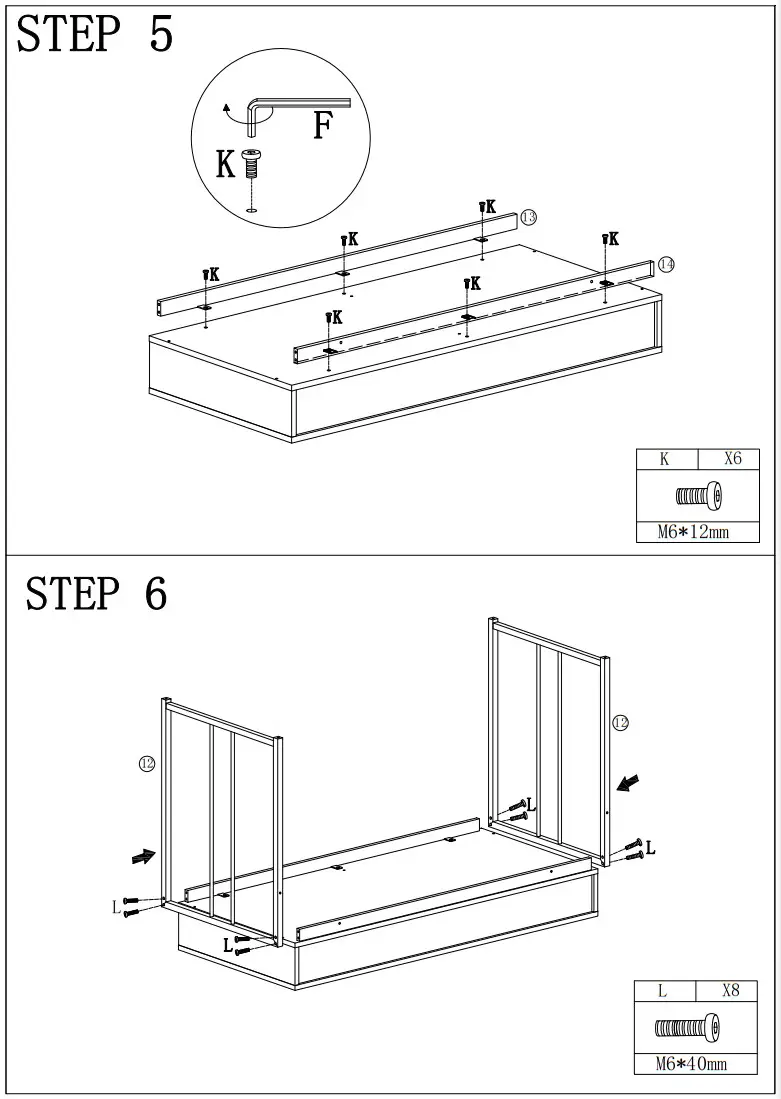 Tribesigns HOGA-NY010 Rectangular White Wood 2 Drawer Computer Writing Desk - Figure 6