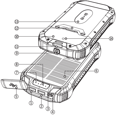 lifegoods LG1193 Solar Powerbank A01