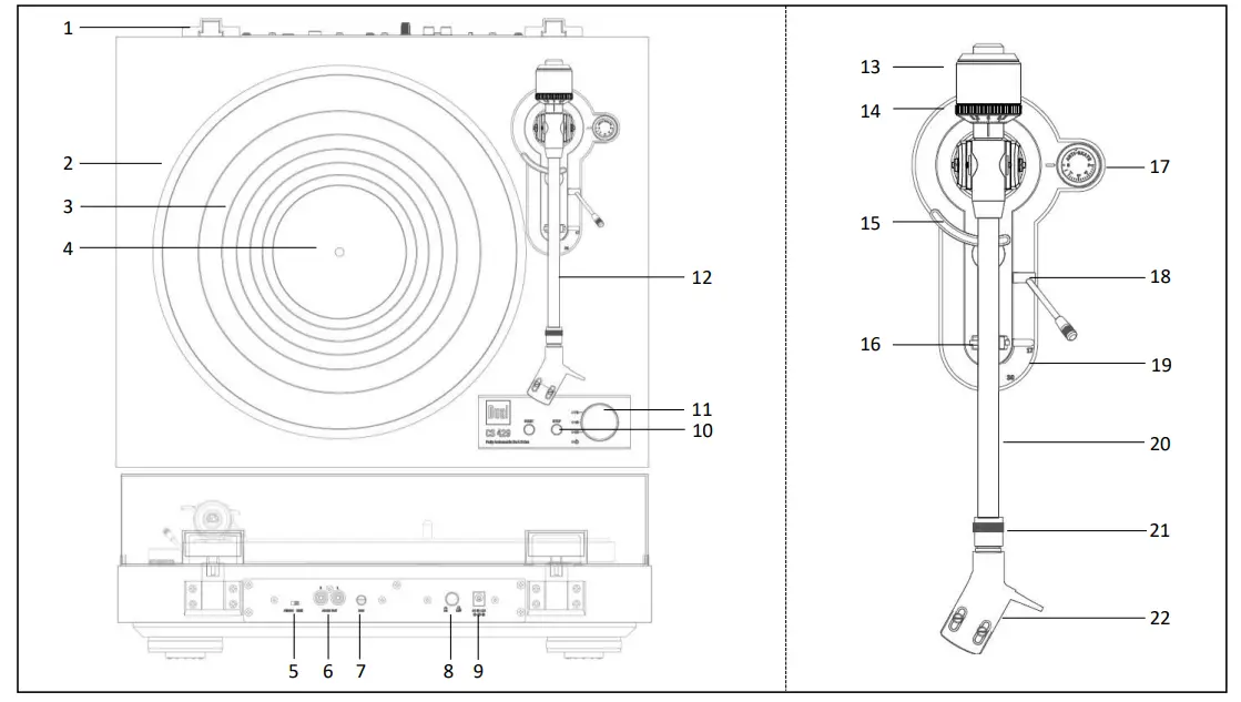 Dual CS 429 Fully Automatic Hi Fi Turntable-fig1
