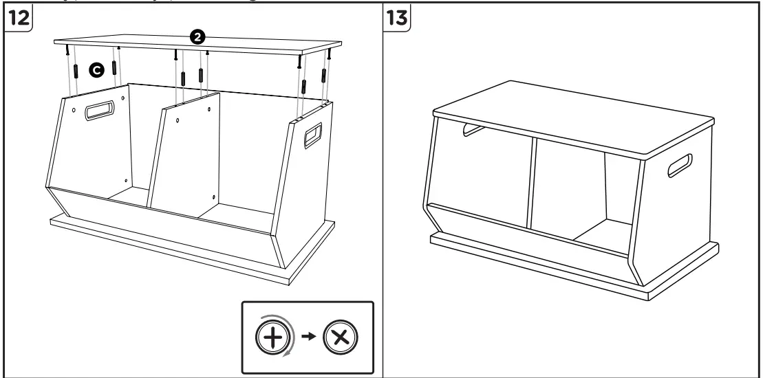 Humble Crew VB72223 2-Cubby Storage Unit-12