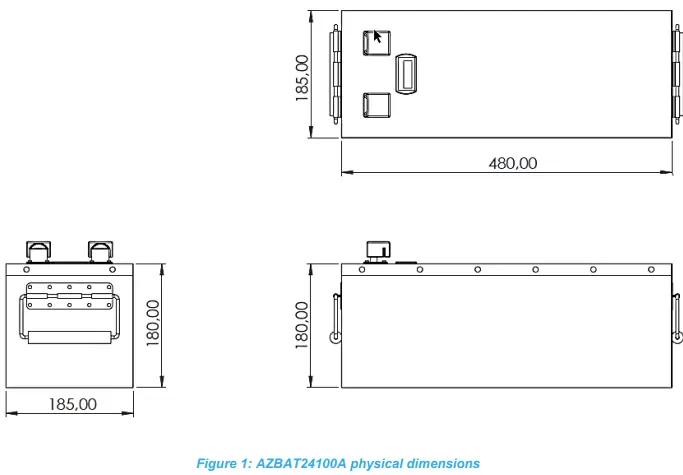 Azoteq AZBAT24100A Rechargeable Lithium Iron Phosphate Battery-FIG2