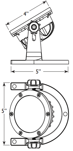 AMP Lighting AUL 8005IR B BZ Low Voltage Landscape Lighting -