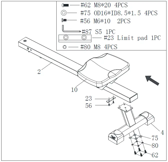 Amucolo-MRS-CYMS-0AAL-Magnetic-Rowing-Machine-Folding-Rower-fig-8