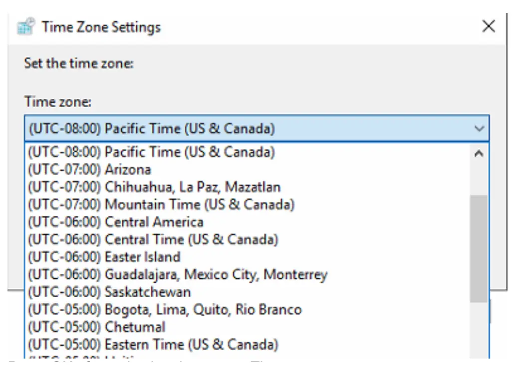 Configure date and time