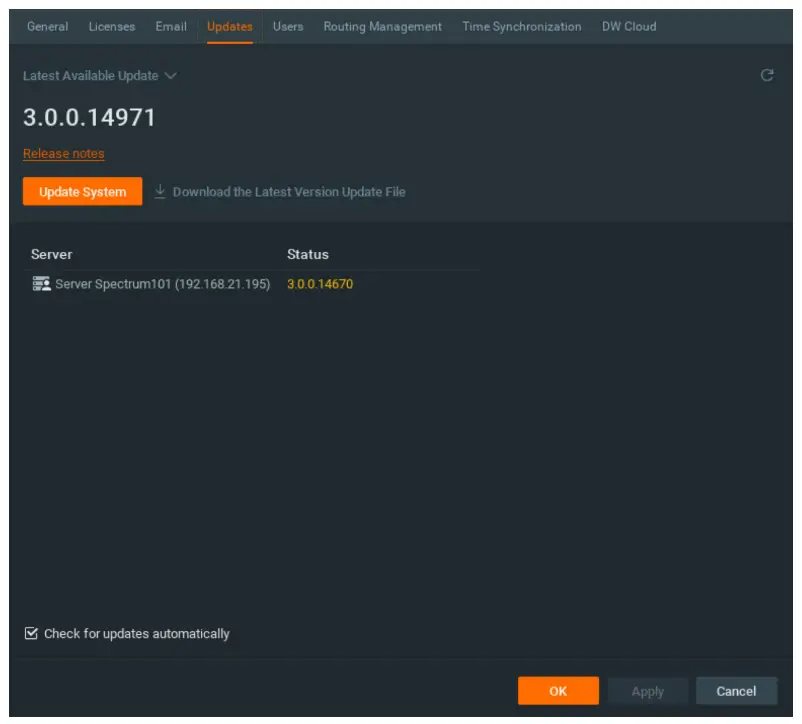 To rename the server