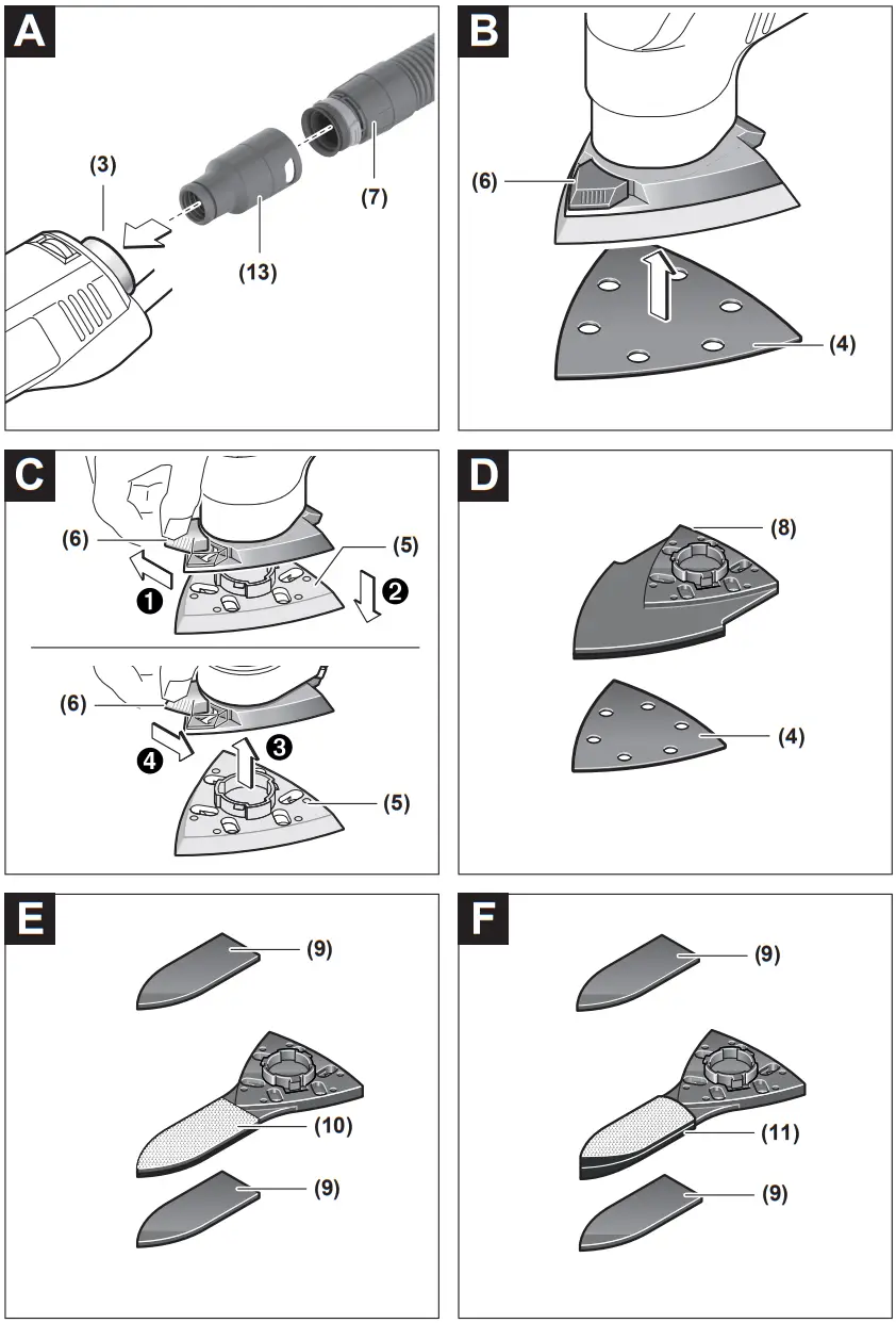 BOSCH PDA 180 E Delta Grinder - Figure 2
