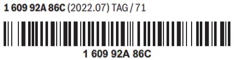 BOSCH PDA 180 E Delta Grinder - bar Code