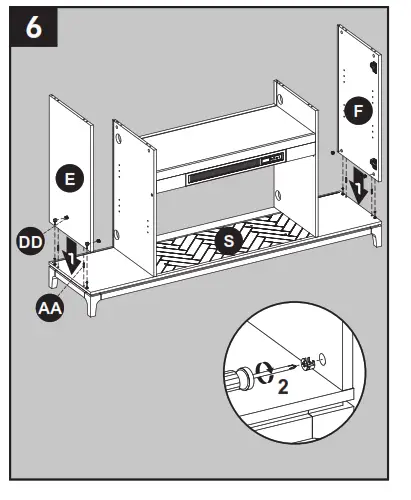 allen roth 2265FM 36 331 66 in W Mushroom Oak Infrared Quartz Electric Fireplace - fig12
