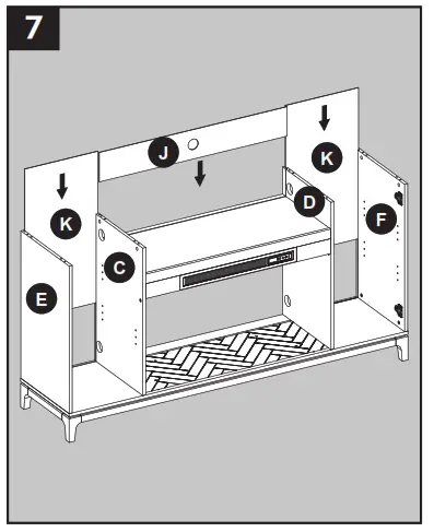 allen roth 2265FM 36 331 66 in W Mushroom Oak Infrared Quartz Electric Fireplace - fig13