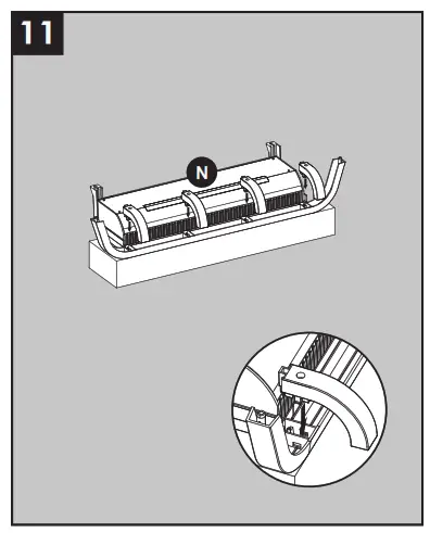 allen roth 2265FM 36 331 66 in W Mushroom Oak Infrared Quartz Electric Fireplace - fig20