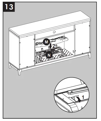 allen roth 2265FM 36 331 66 in W Mushroom Oak Infrared Quartz Electric Fireplace - fig23