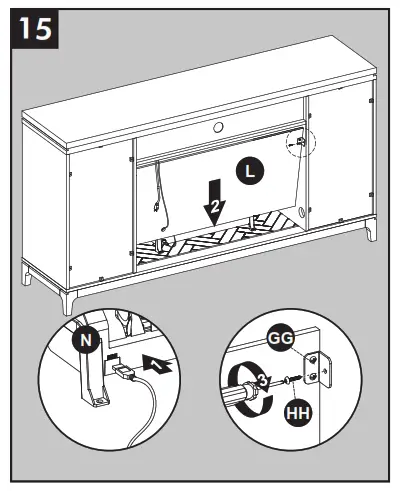 allen roth 2265FM 36 331 66 in W Mushroom Oak Infrared Quartz Electric Fireplace - fig26