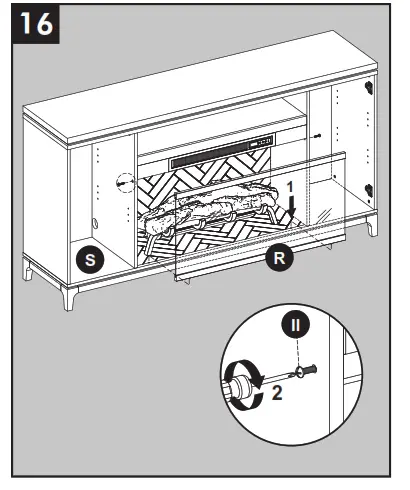 allen roth 2265FM 36 331 66 in W Mushroom Oak Infrared Quartz Electric Fireplace - fig28