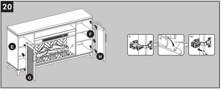 allen roth 2265FM 36 331 66 in W Mushroom Oak Infrared Quartz Electric Fireplace - fig36