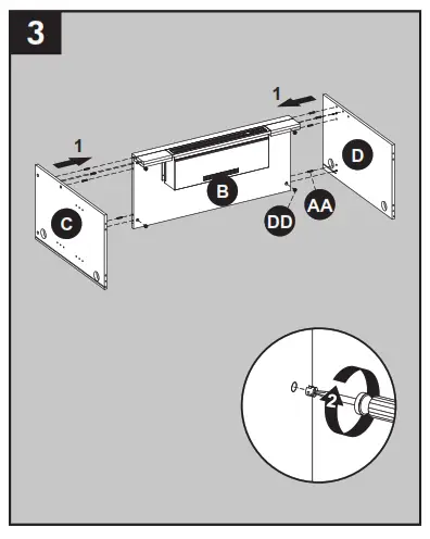 allen roth 2265FM 36 331 66 in W Mushroom Oak Infrared Quartz Electric Fireplace - fig5