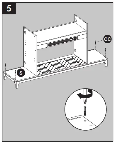 allen roth 2265FM 36 331 66 in W Mushroom Oak Infrared Quartz Electric Fireplace - fig9