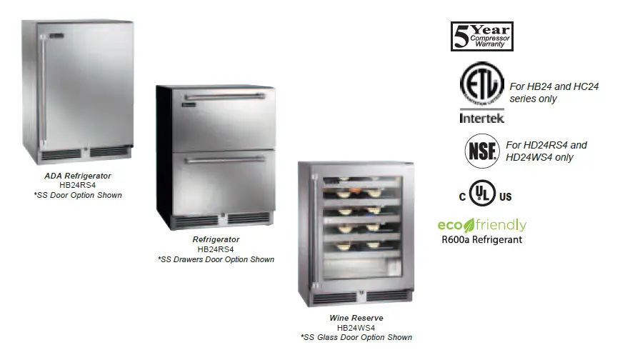 Perlick -24 Hc-Series-Hb-Series-and-Hd-Series-Undercounter-Refrigeration-1