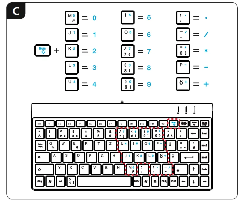 hama SL720 Compact Keyboard - C