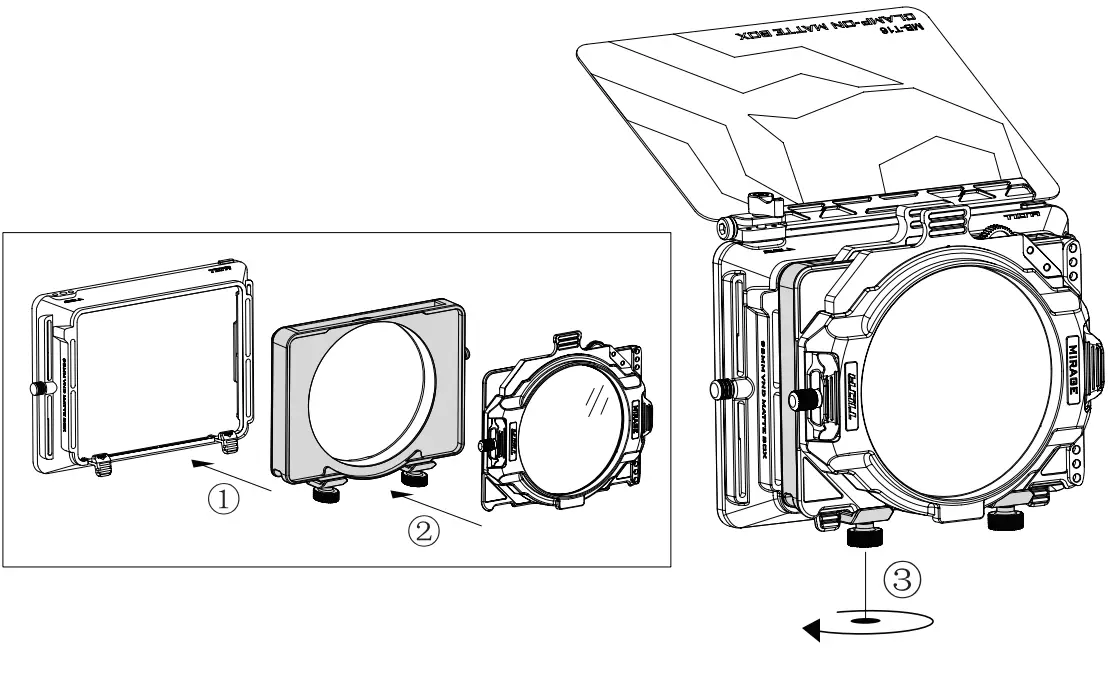 TILTA MB-T16-SCF 95mm Stackable Circular Filter Tray - fig