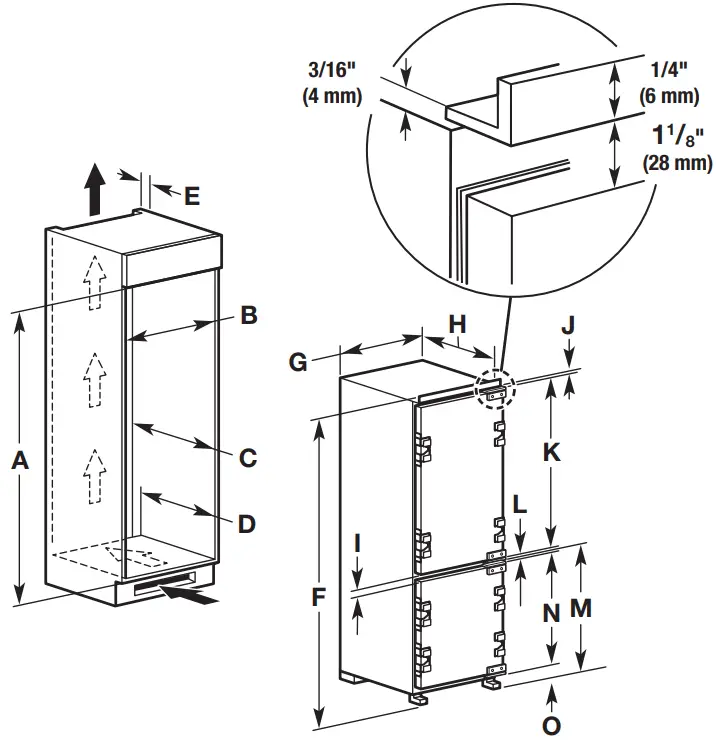 JENNAIR JBBFX24NHX Bottom Mount Refrigerator