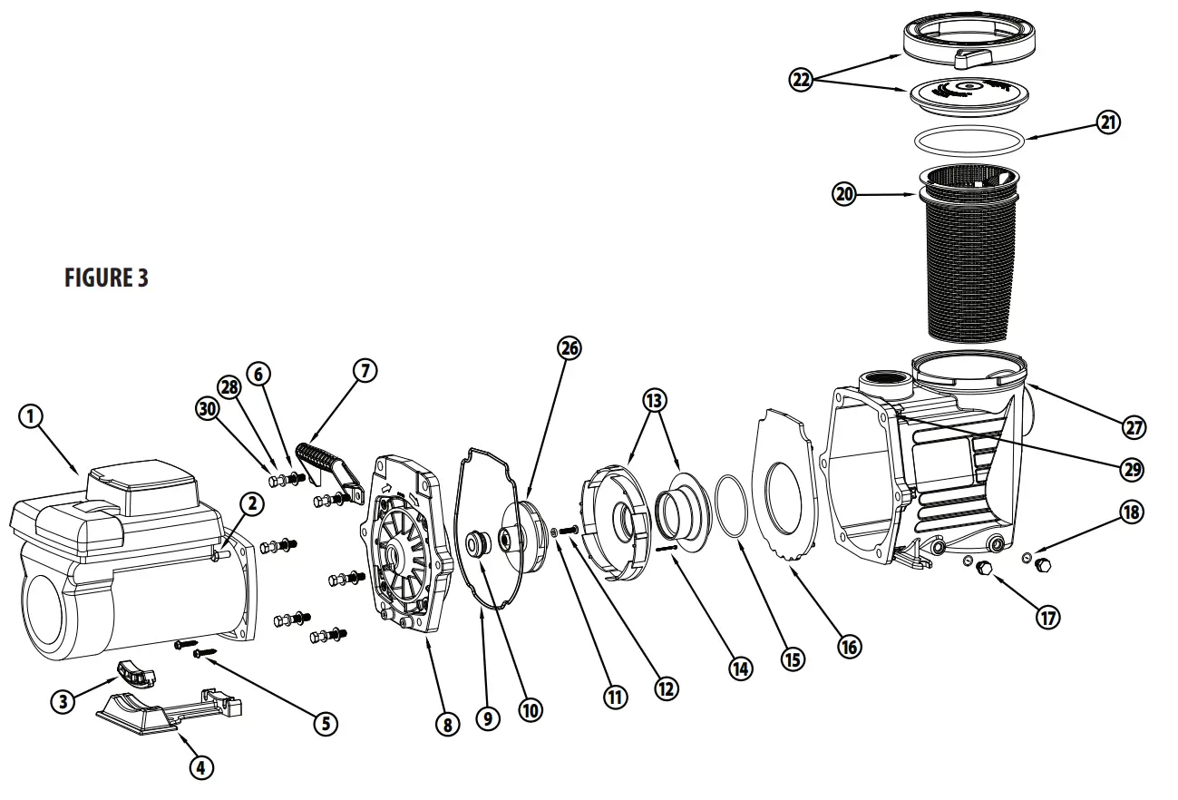 waterway Power Defender 2 7 HP Variable Speed Pump - Fig 2