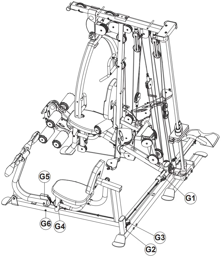 BODYCRAFT Elite V5 Home Gym Exercises Machine - fig 19