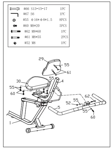 SUNNY-SF-RB4616S-Easy-Adjustable-Seat-Recumbent-Bike-fig-9