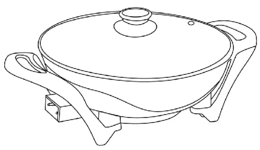 anko AD-HJ33 Electric Wok