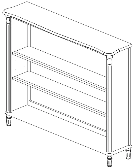 evolur 4500 Hutch Bookcase - Fig 5