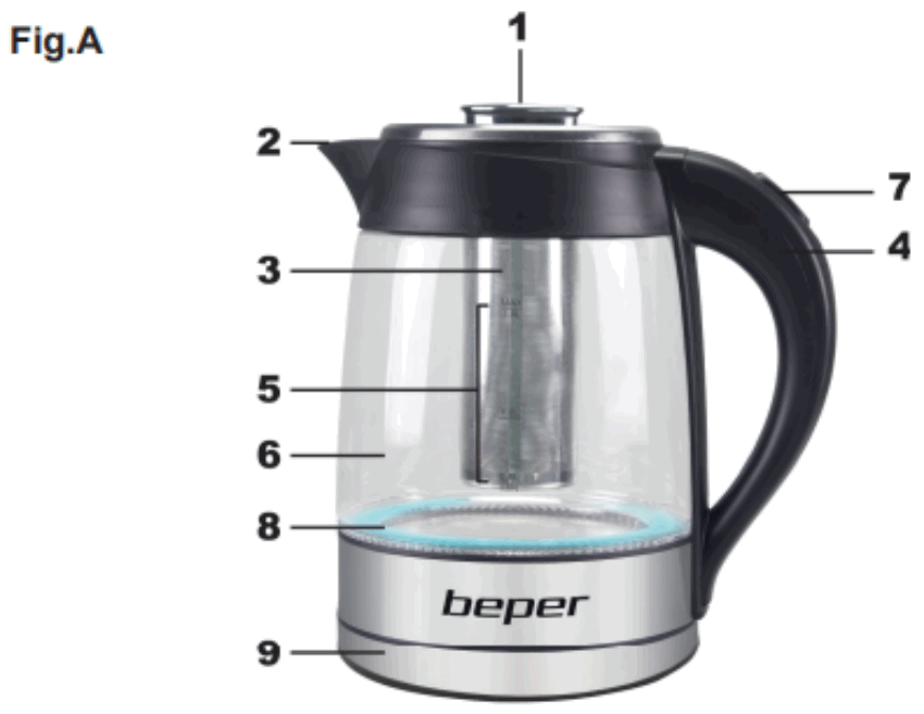 beper BB 103 Electric Kettle