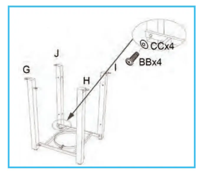 SereneLife SLFPS3 Propane Gas Fire Pit Table -FIG B