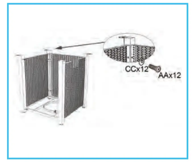 SereneLife SLFPS3 Propane Gas Fire Pit Table -FIG C