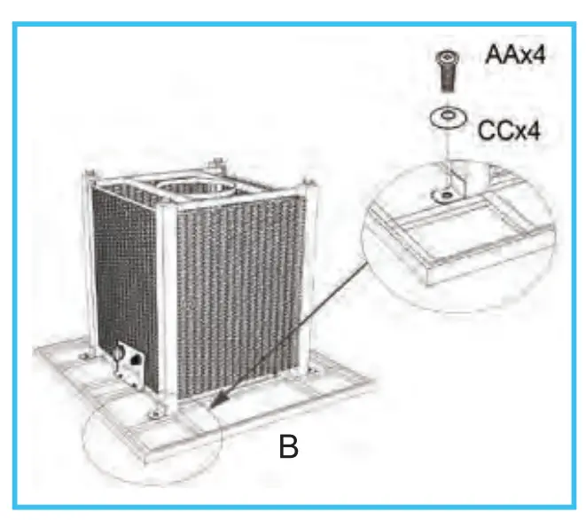 SereneLife SLFPS3 Propane Gas Fire Pit Table -FIG E