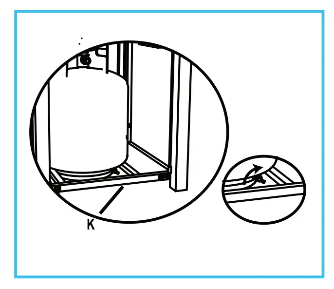 SereneLife SLFPS3 Propane Gas Fire Pit Table -FIGL