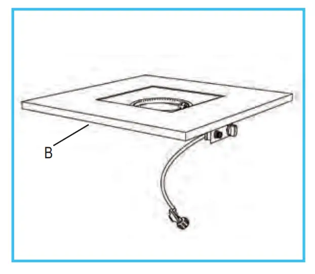 SereneLife SLFPS3 Propane Gas Fire Pit Table -fig A