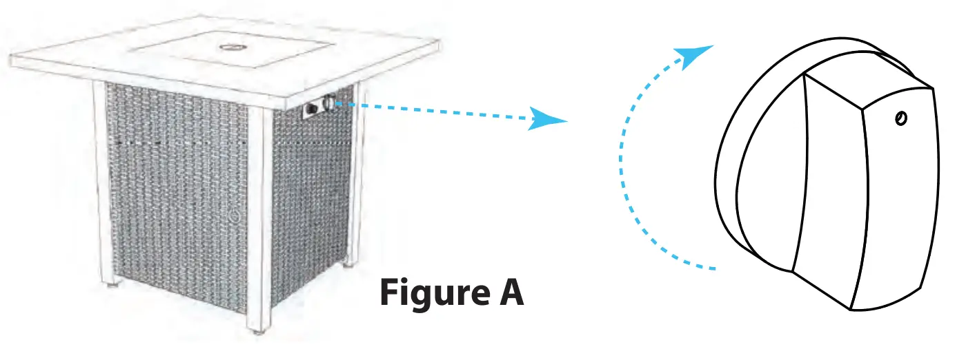 SereneLife SLFPS3 Propane Gas Fire Pit Table