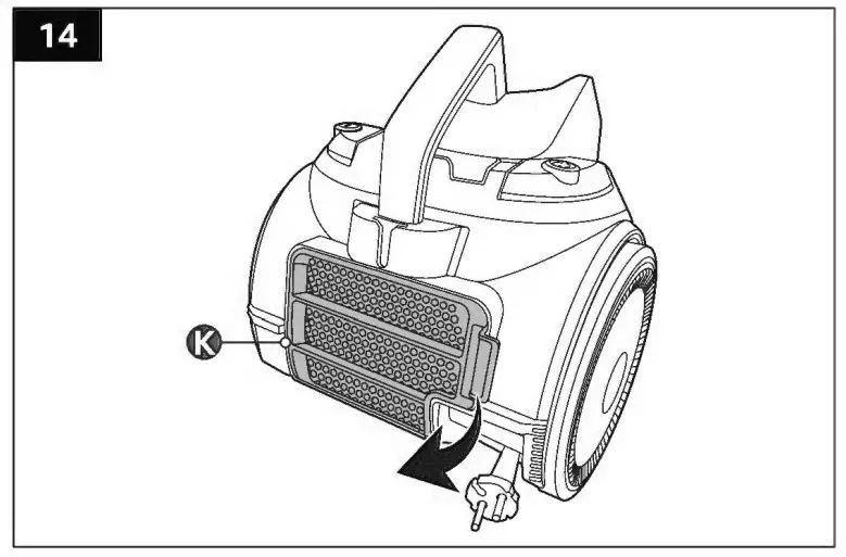 Cleaning the HEPA filter