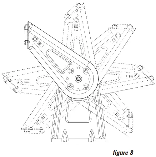 Reelcraft RT405 OLP 1 4 in. x 50 ft. Medium Duty Hose Reel - Positioning the Guide Arm